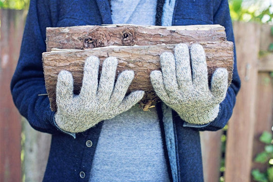 Iditarod double-thick reversible 100% alpaca gloves — view 9