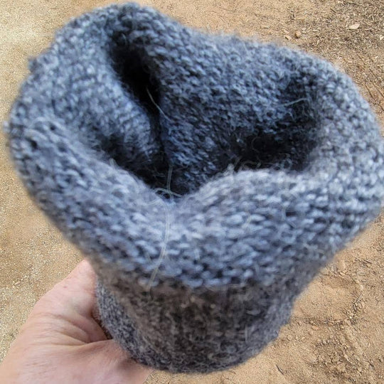 Superwarm heavyweight alpaca socks in cocoa brown — view 15