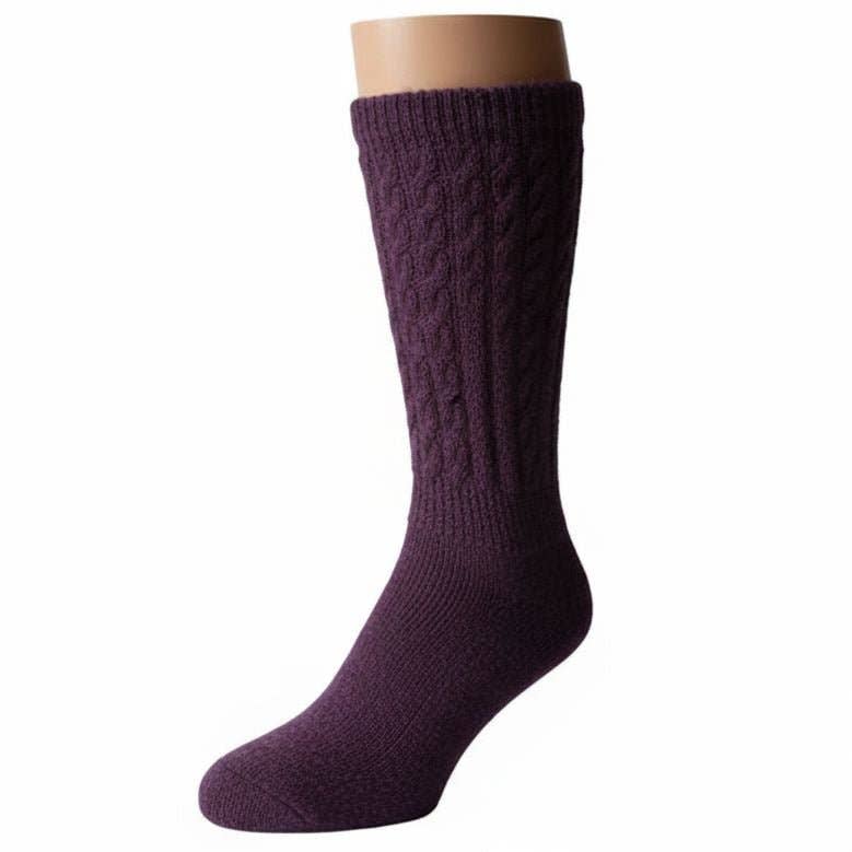 Soft Touch non-binding alpaca socks in medium grey — view 13