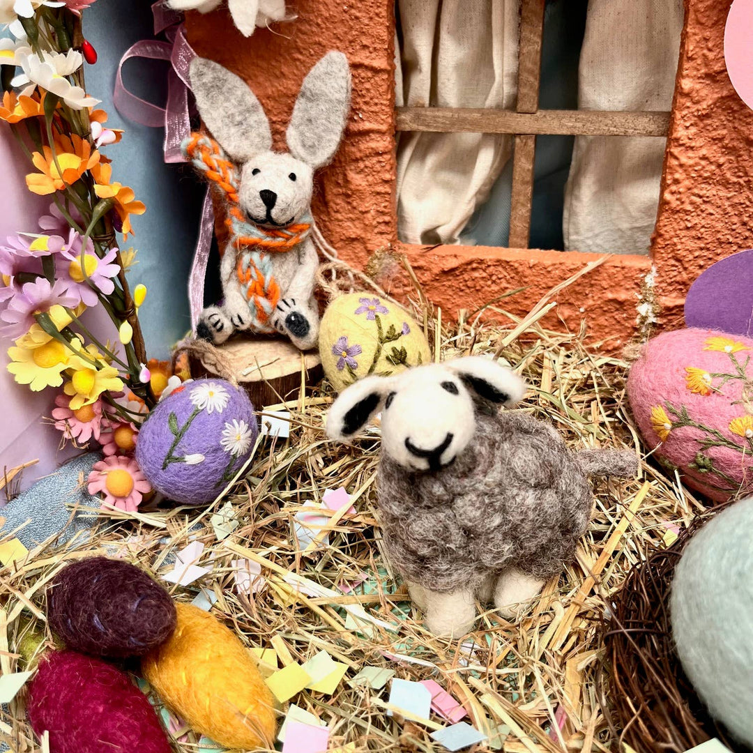 Handmade Felt Harlow the Hare Easter Decoration