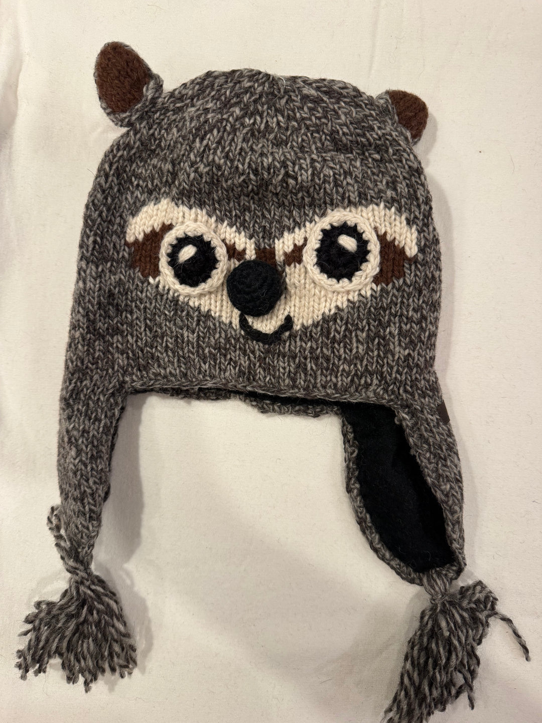 Kids Animal Earflap Beanie — Lined Alpaca (Choose Your Animal)
