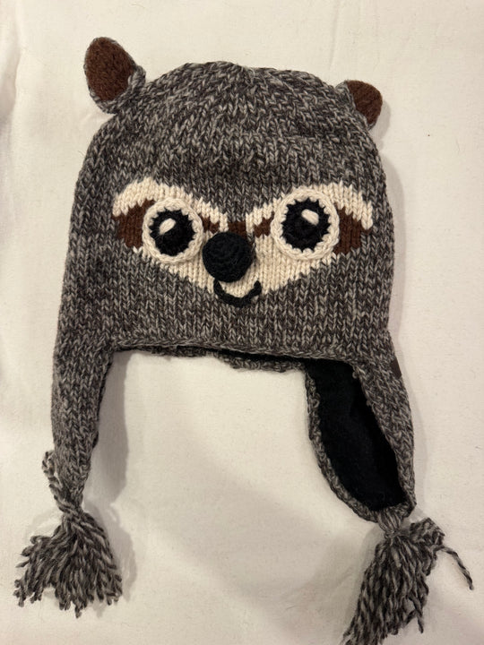 Kids Animal Earflap Beanie — Lined Alpaca (Choose Your Animal)
