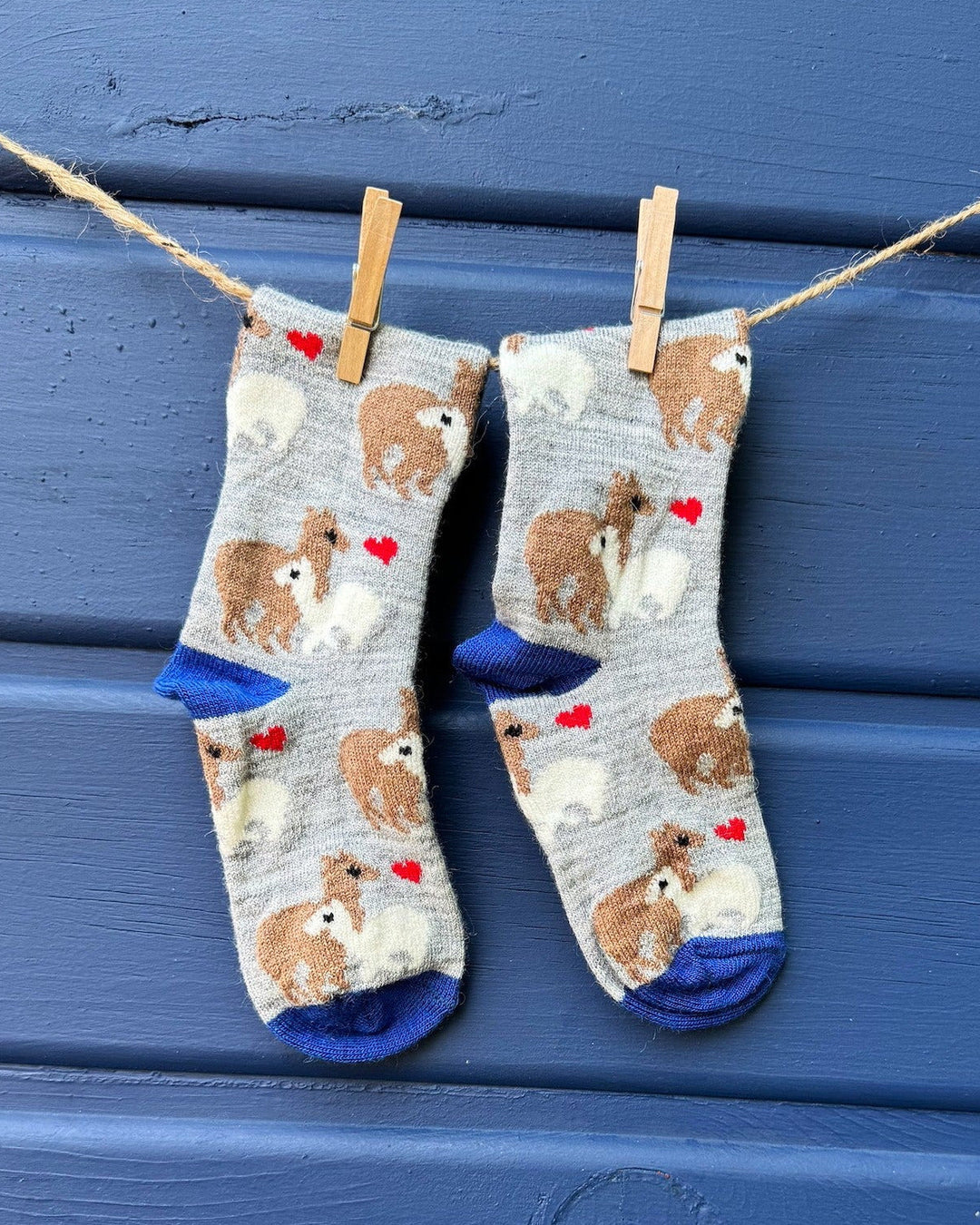 Mama + Cria kids' alpaca socks — third view
