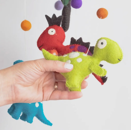 Dinosaur Wool Baby Mobile – Roarsome Nursery Decor