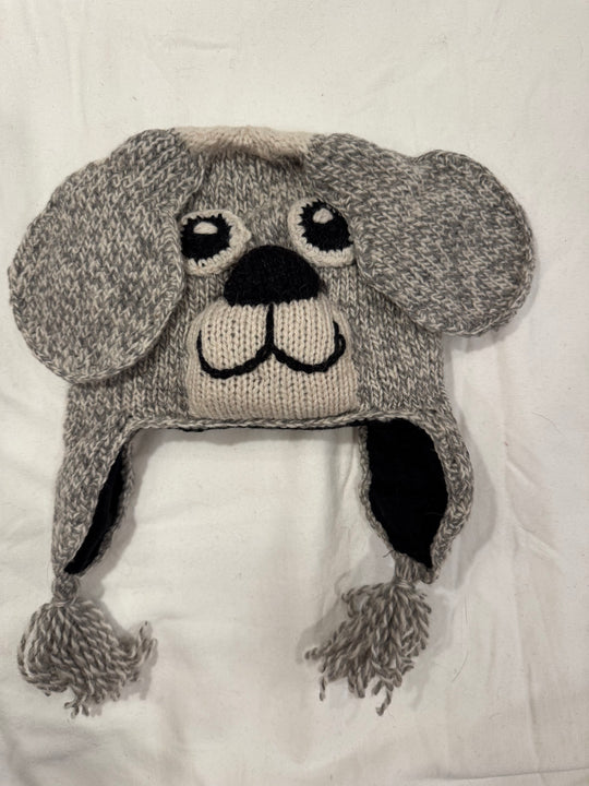 Kids Animal Earflap Beanie — Lined Alpaca (Choose Your Animal)