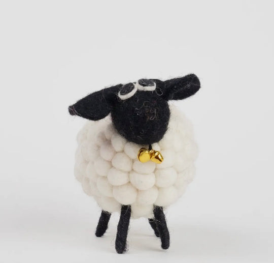 Felt Sheep Rainbow Wool Ball (Choose Color)