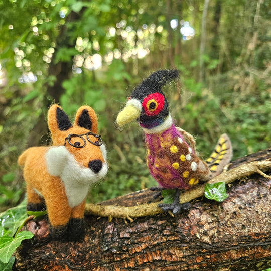 Handmade Felt Lennox the Fox Woodland Hanging Decoration