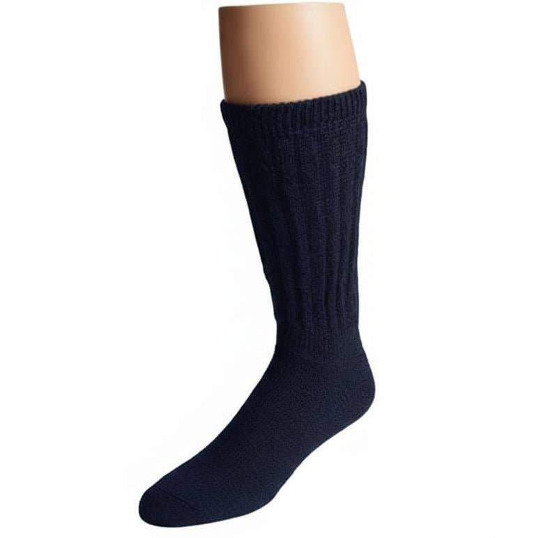 Soft Touch non-binding alpaca socks in medium grey — view 11