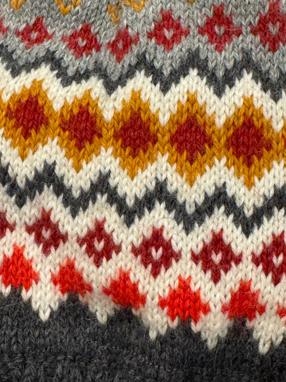 Fireside Alpaca Blend Beanie — Fair Isle Hand-Knit Hat