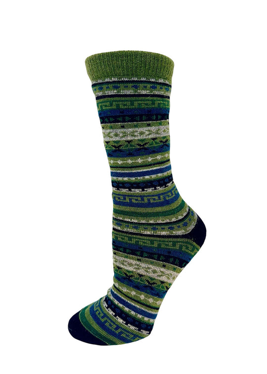 Everyday alpaca crew sock, alternate view