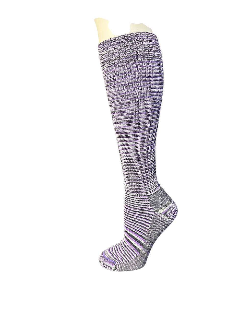 Knee high alpaca compression sock, alternate view