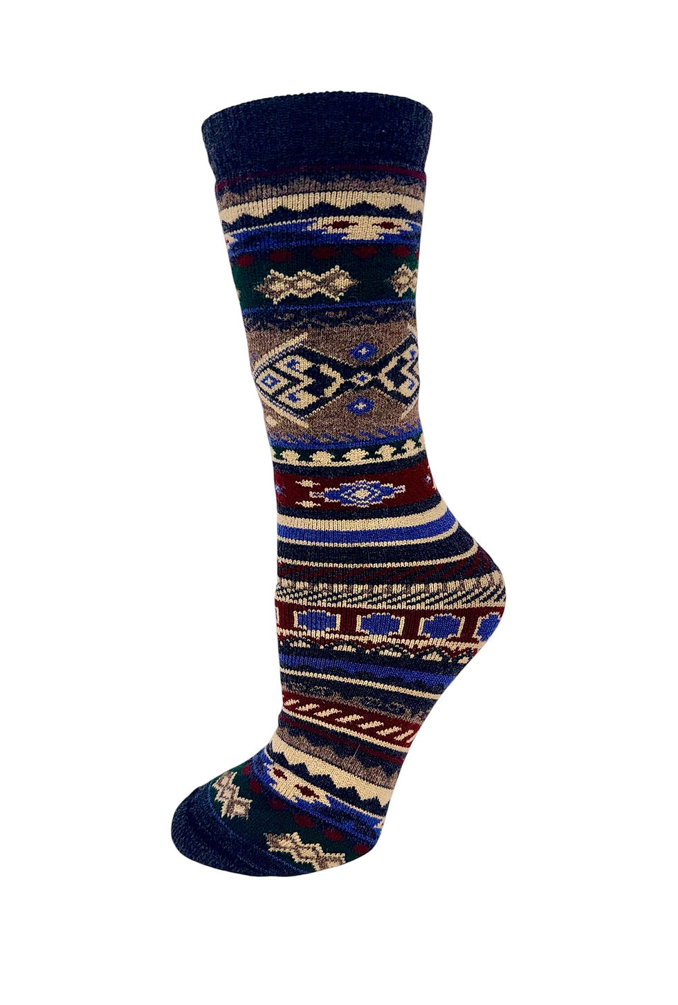 Everyday alpaca crew sock, alternate view