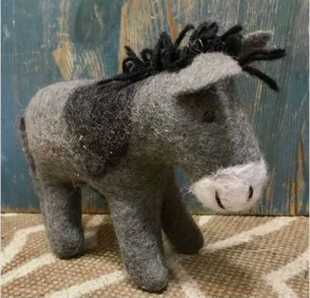Donkey Toy Wool Felt