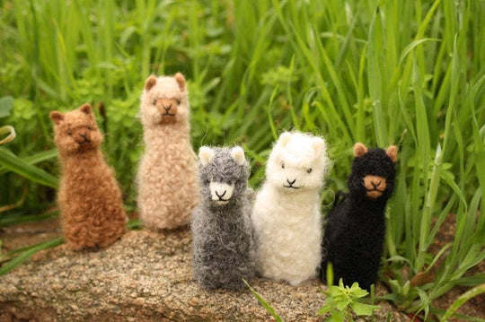Hand-sculpted baby alpaca Alpacadorable ornament, 3 inches tall — view 6