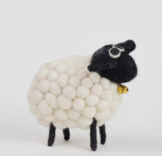 Felt Sheep Rainbow Wool Ball (Choose Color)