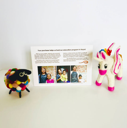 Blue Dinosaur — Hand-Felted Toy