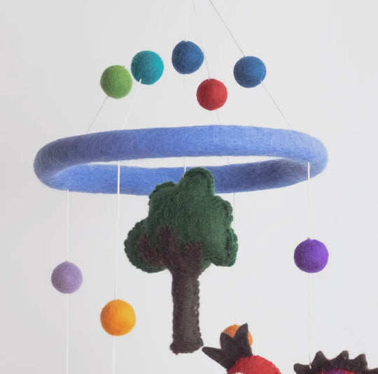 Dinosaur Wool Baby Mobile – Roarsome Nursery Decor