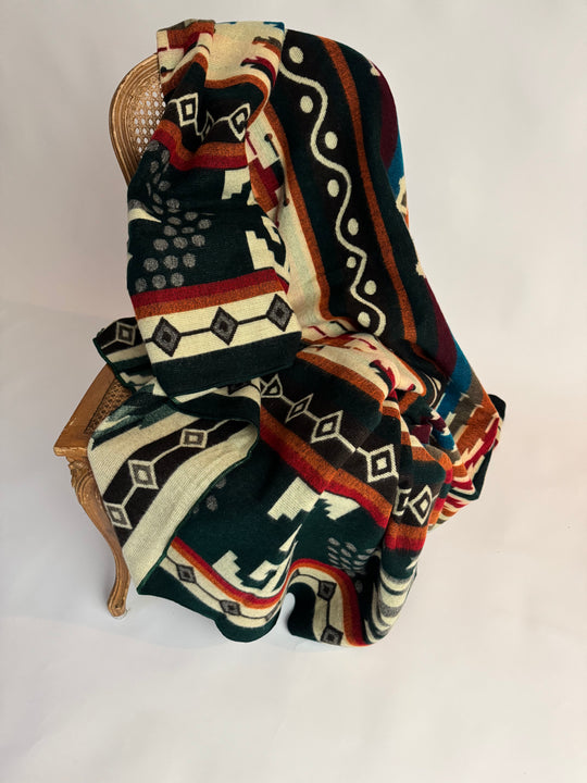 Inca Jungle - Alpaca Wool Blanket - Enchanted Farms