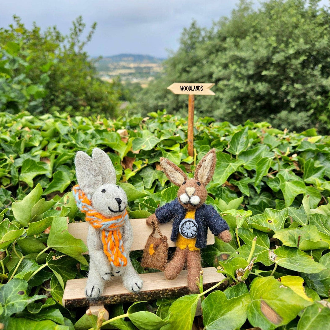 Handmade Felt Harlow the Hare Easter Decoration