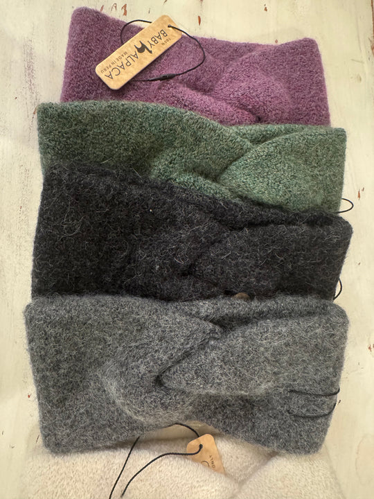 Alpaca TWIST Headband – Soft Baby Alpaca Ear Warmer