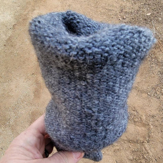 Superwarm heavyweight alpaca socks in cocoa brown — view 14