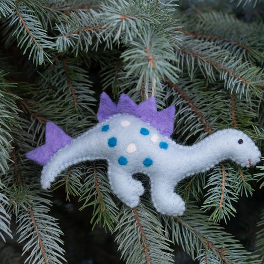 Dinosaur Ornaments — Hand-Felted