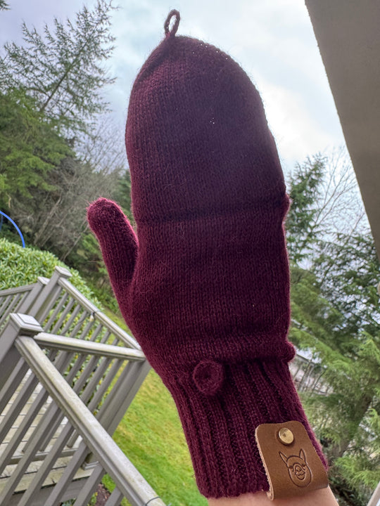 The Heritage Mittens (With mitten flap) - 100% Baby Alpaca