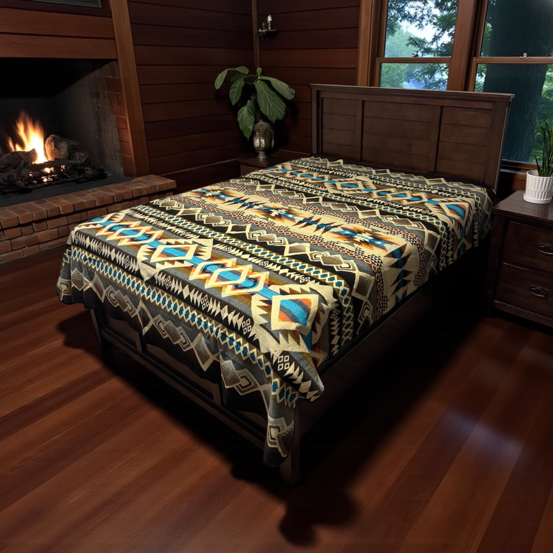 Pebble Creek Alpaca Wool Blanket