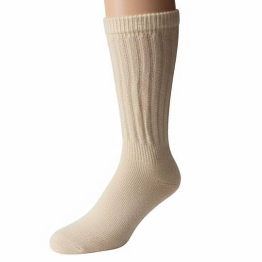 Soft Touch non-binding alpaca socks in medium grey — view 14