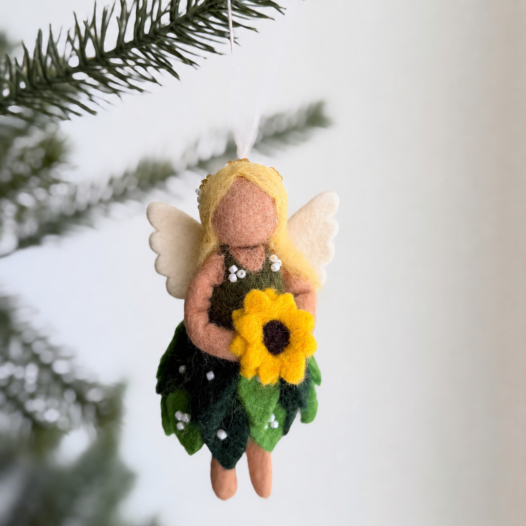 Seasonal Fairy Angel Ornament — Hand-Felted | Choose Your Season