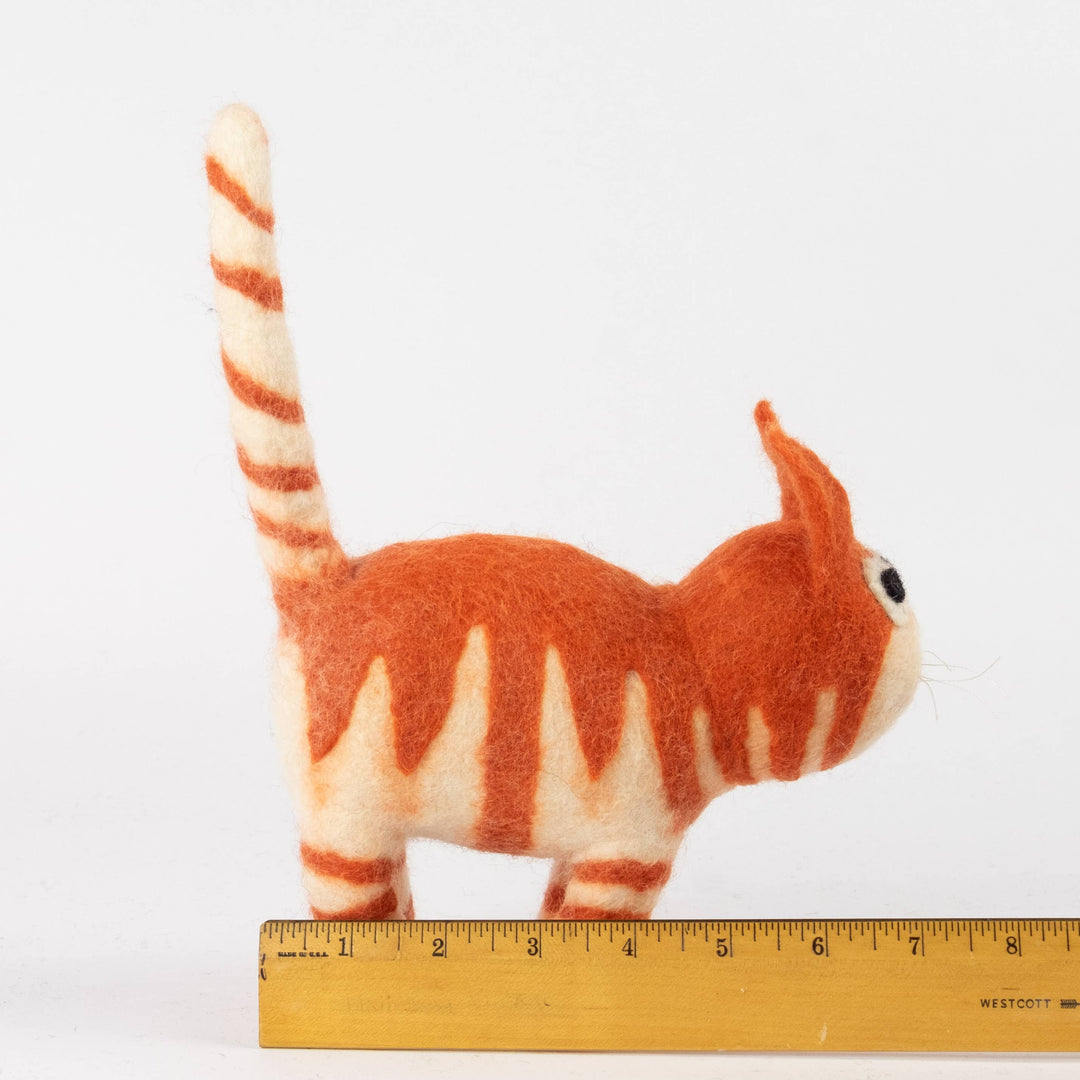Marmalade the Orange Tabby — Hand-Felted Cat