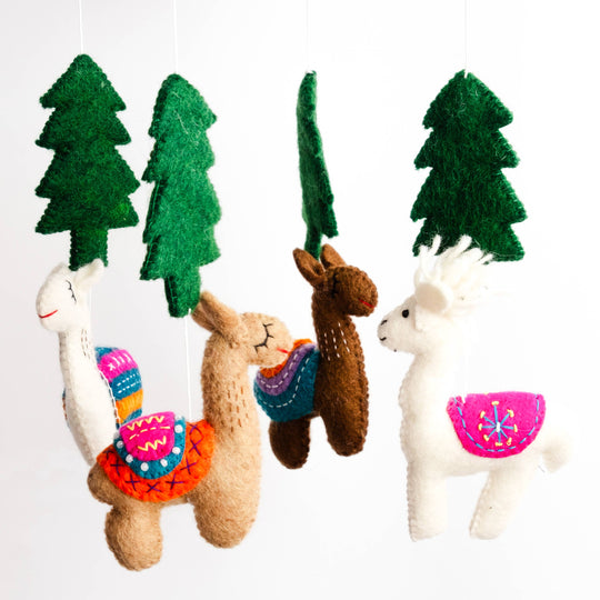 Alpaca Baby Mobile — Nursery Décor