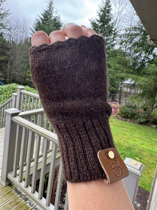 The Heritage Fingerless Gloves (NO Flap) - 100% Baby Alpaca