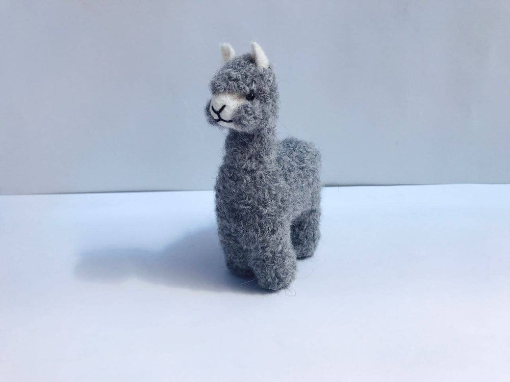 Hand-sculpted baby alpaca Alpacadorable ornament, 3 inches tall — view 2