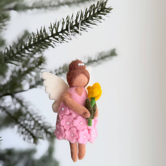 Seasonal Fairy Angel Ornament — Hand-Felted | Choose Your Season