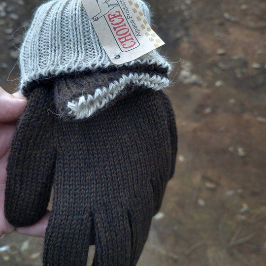 Iditarod double-thick reversible 100% alpaca gloves — view 6