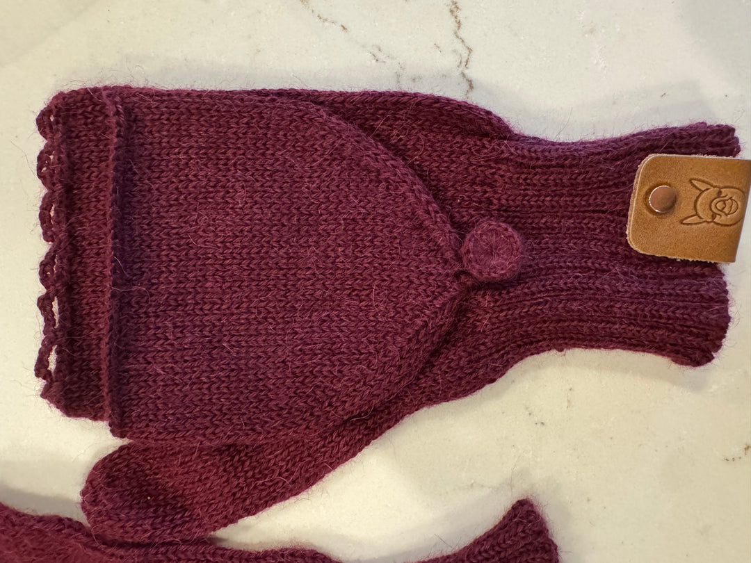 The Heritage Mittens (With mitten flap) - 100% Baby Alpaca