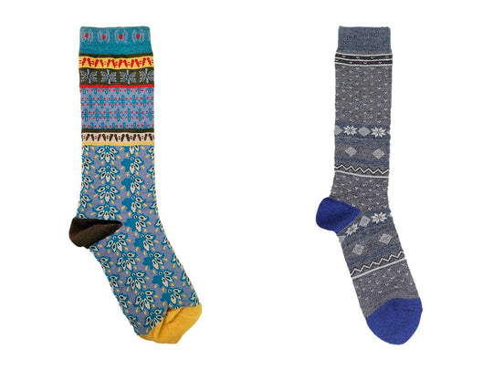 Peacock Garden Alpaca Socks