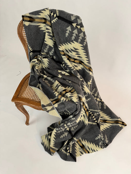 Del Mar - Stone - Alpaca Wool Blanket - Enchanted Farms