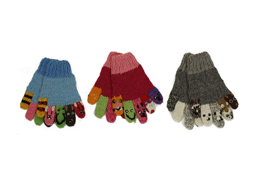 Kids Animal Friends Finger Gloves