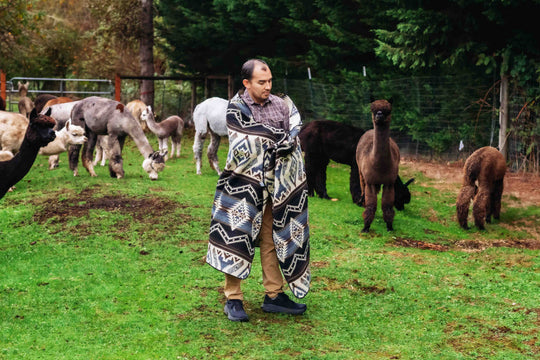 Cuzco Stone - Alpaca Wool Blanket - Enchanted Farms