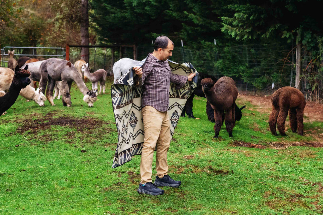 Cuzco Stone - Alpaca Wool Blanket - Enchanted Farms