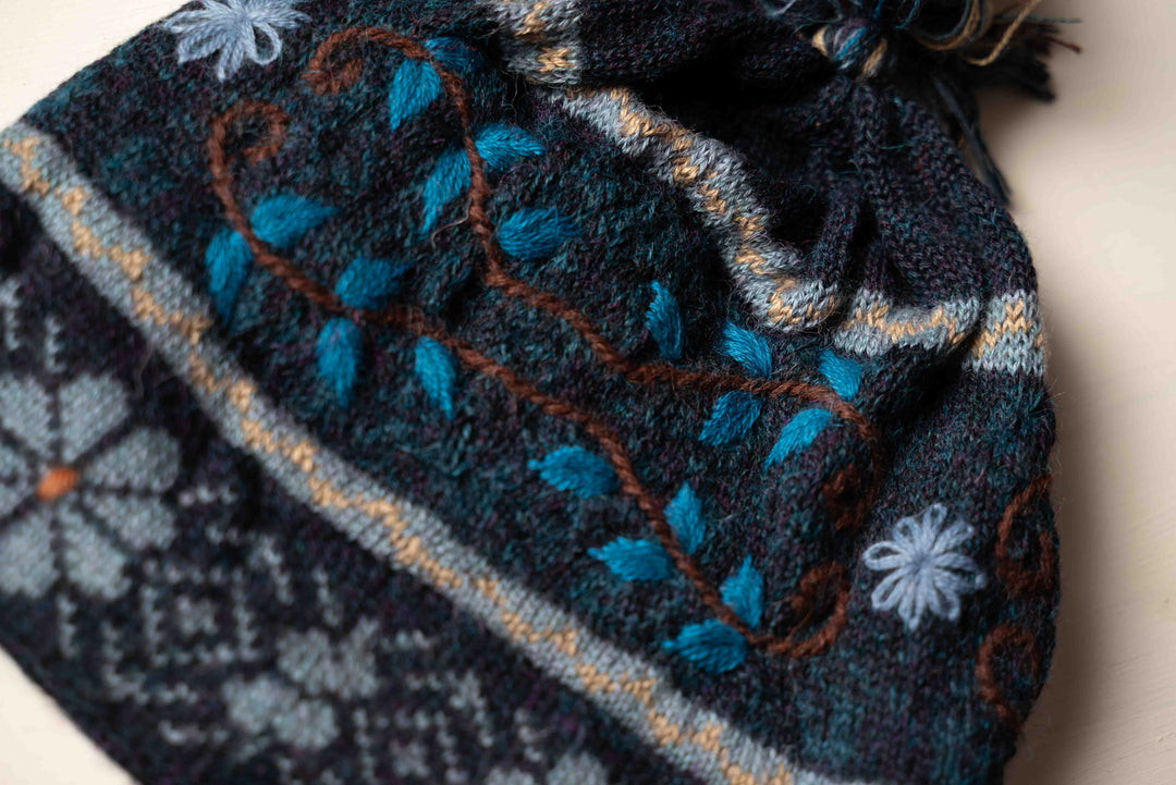 Mariana Alpaca Hat in Teal