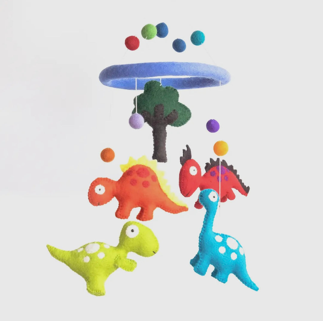 Dinosaur Wool Baby Mobile – Roarsome Nursery Decor