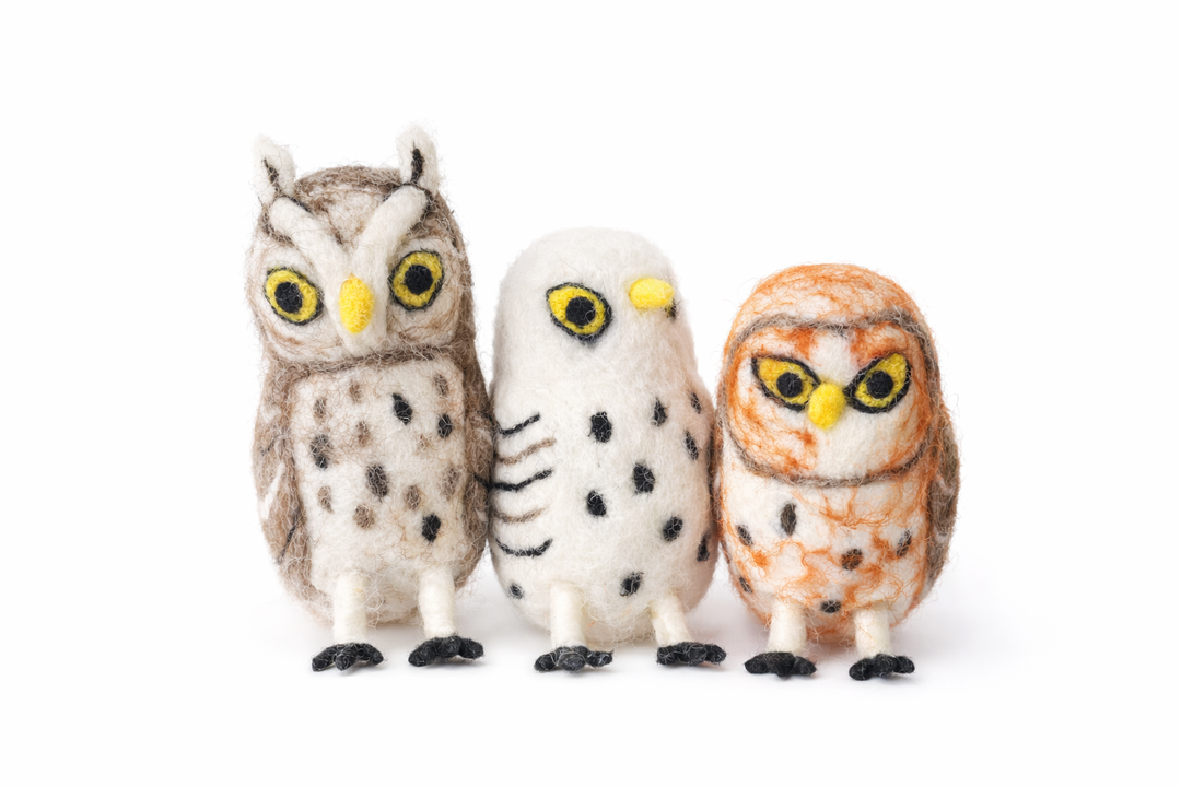 Handcrafted Felt Owl