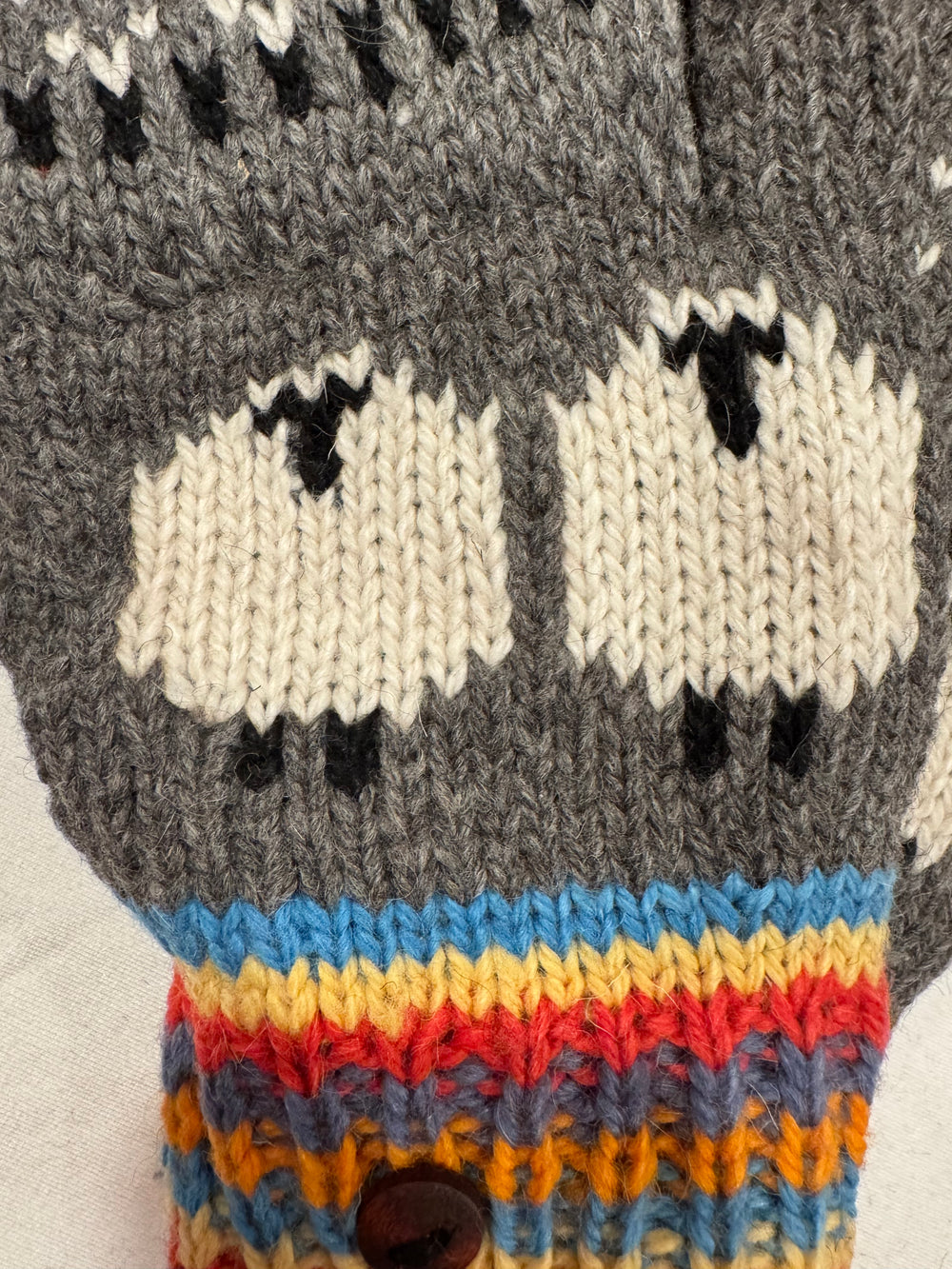 Wooly Wanderer Alpaca Glittens — Convertible Flip-Top Sheep Mittens