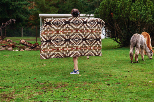 Nazca - Desert - Alpaca Wool Blanket - Enchanted Farms