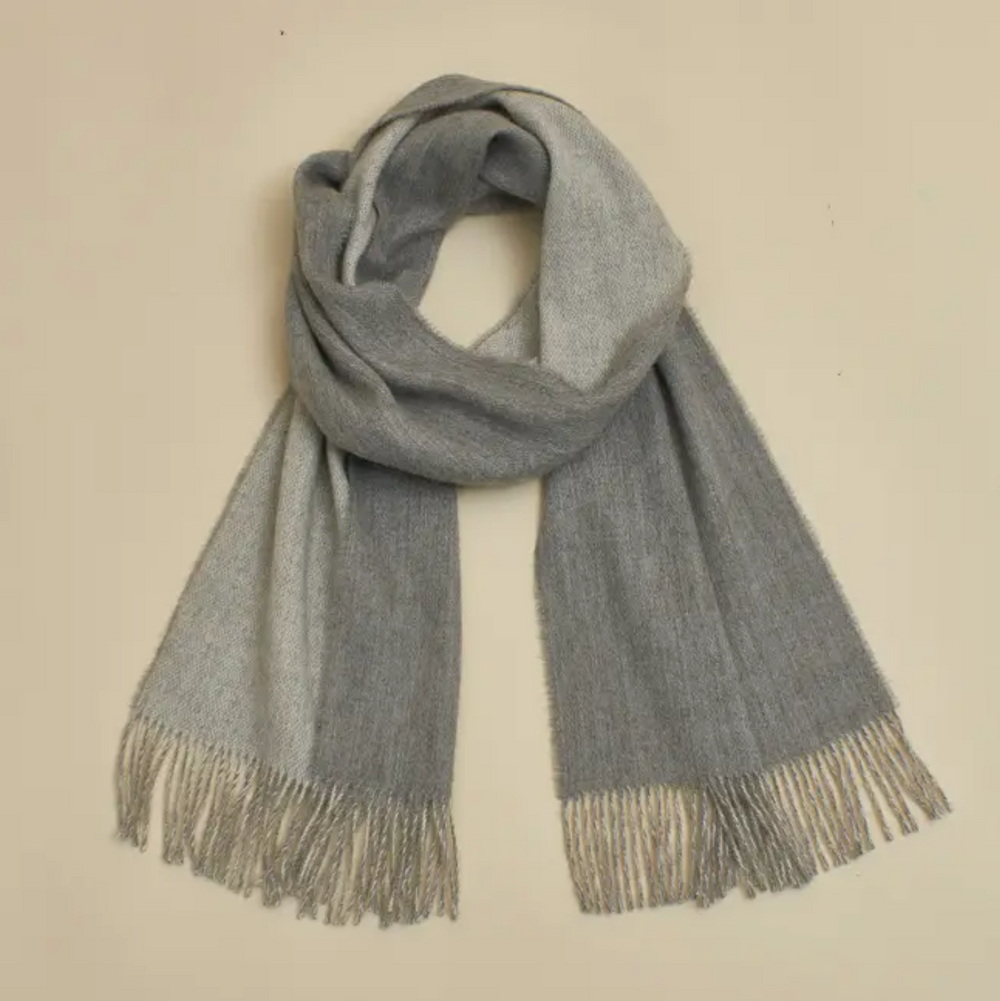 Baby Alpaca Scarf - Double Sided - Choose Color