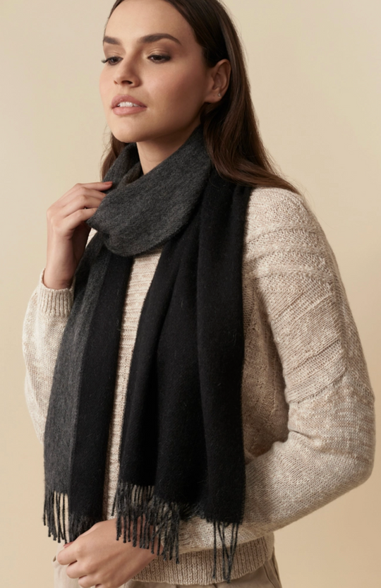 Baby Alpaca Scarf - Double Sided - Choose Color