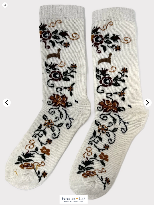 Prairie Socks in Ivory